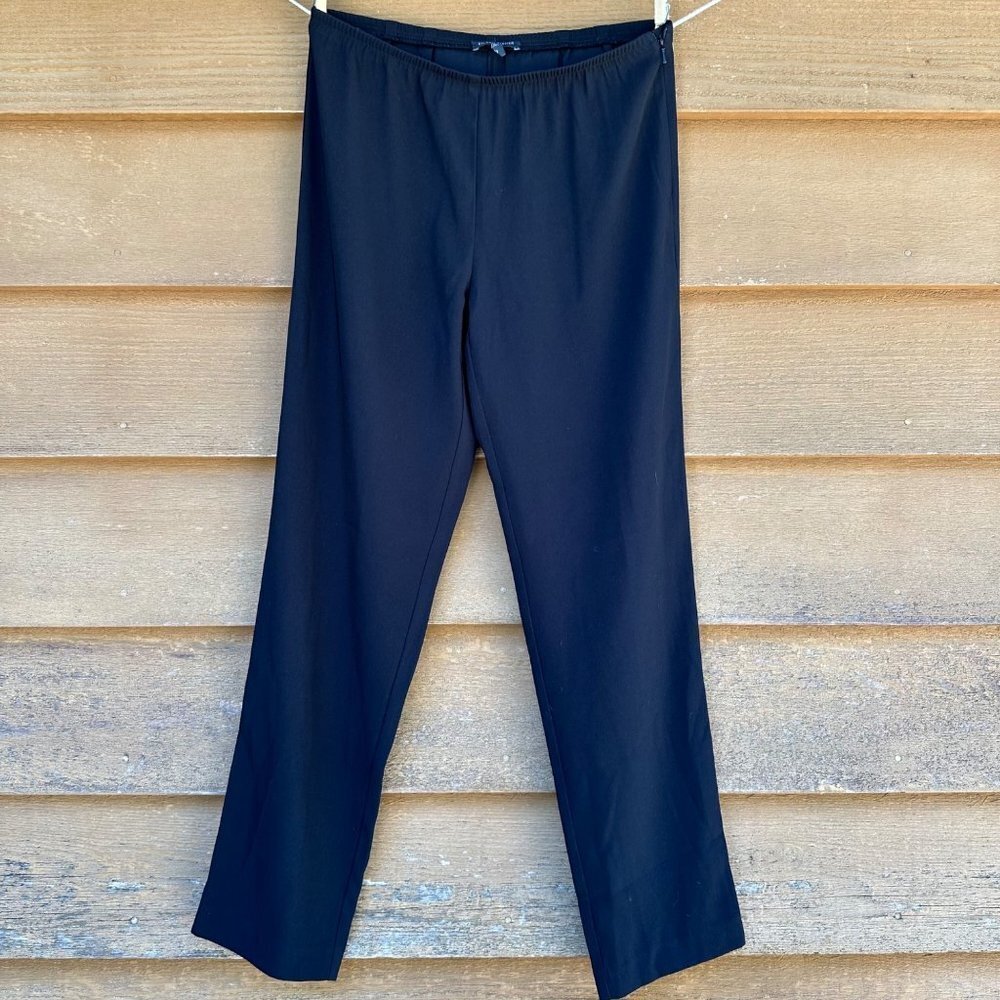 Eileen Fisher Petite Black Stretchy Trouser Size S - Picture 1 of 9